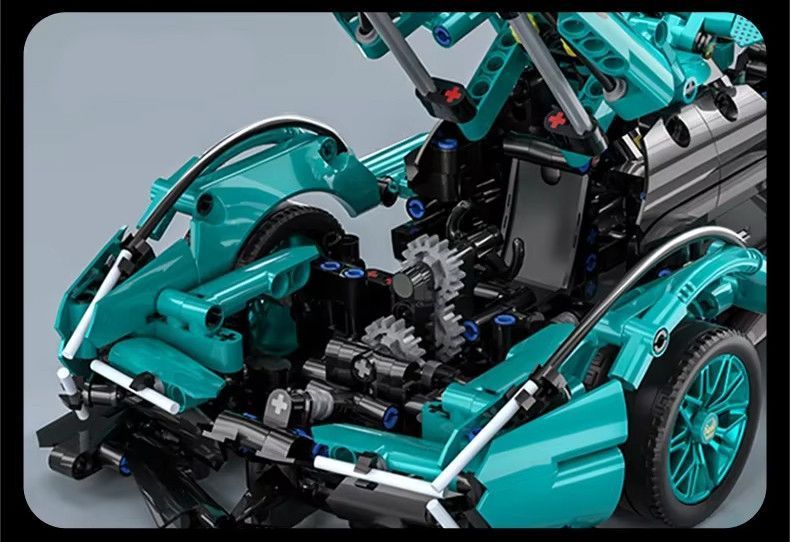 Конструктор спорткар Lamborghini v12 Vision GT Tiffany Blue гоночна машина 1200+ деталей BOX QM00015BLUE фото