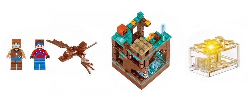 Конструктор Minecraft Тайна Светящегося Оазиса 229 детали My World Майнкрафт LB649B фото