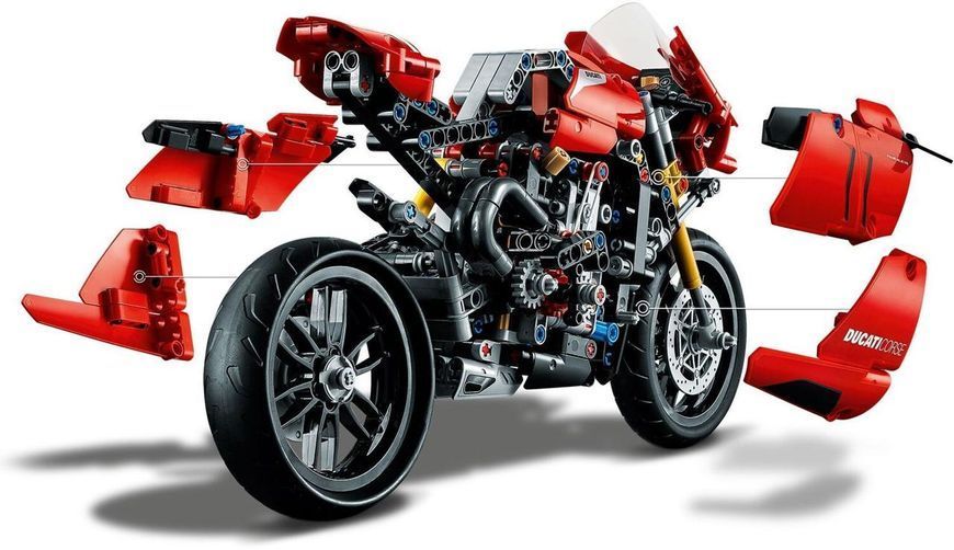 Конструктор Ducati Panigale V4 R гоночний мотоцикл 646 детали 42107 фото