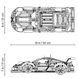 Конструктор спорткар PORSCHE 911 Martini Racing гоночна машина 1680 деталей 911MR фото 7