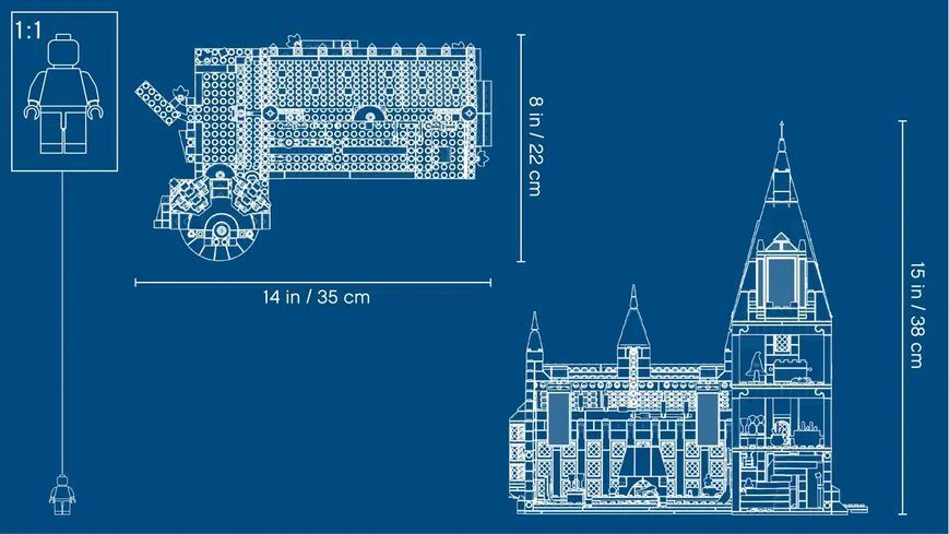 Конструктор Harry Potter Велика зала Гоґвортсу 878 деталей 75954 фото