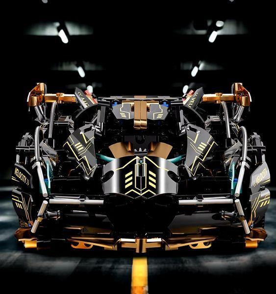 Конструктор спорткар Lamborghini v12 Vision GT Black Gold гоночна машина 1200+ деталей BOX QM00015 фото