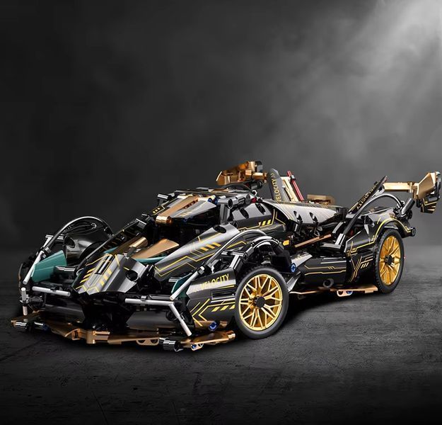 Конструктор спорткар Lamborghini v12 Vision GT Black Gold гоночна машина 1200+ деталей BOX QM00015 фото
