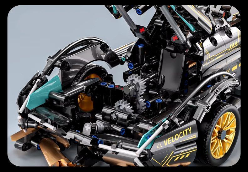 Конструктор спорткар Lamborghini v12 Vision GT Black Gold гоночна машина 1200+ деталей BOX QM00015 фото