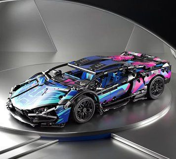 Конструктор спорткар Lamborghini Sian FK937 Cyberpunk гоночна машина 1280 деталі BOX 1280CYB фото
