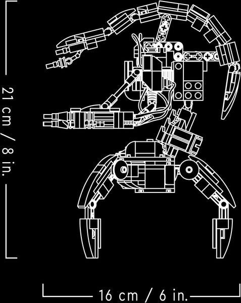 Конструктор Star Wars Дроїд-руйнівник Droideka 75381 фото