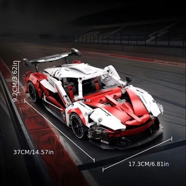 Конструктор на радіокеруванні McLaren гоночна машина 1200 деталі JZH-027 фото